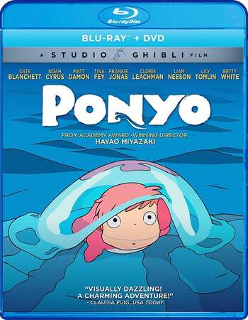 Ponyo (2008) Dual Audio Hindi 480p BluRay x264 350MB ESubs Full Movie Download