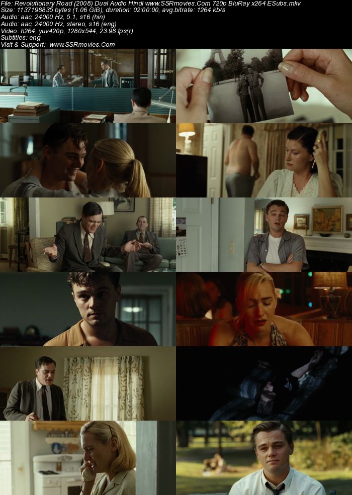 Revolutionary Road (2008) Dual Audio Hindi 720p BluRay x264 1.1GB Full Movie Download