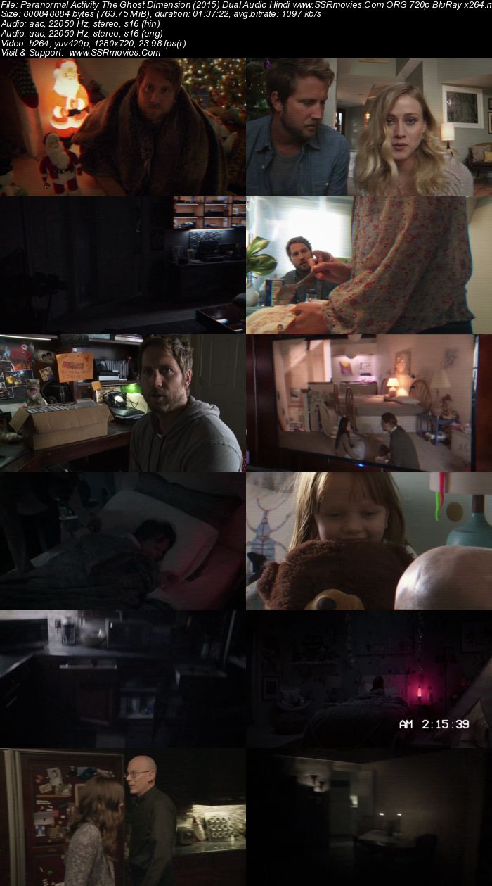 Paranormal Activity: The Ghost Dimension (2015) Dual Audio Hindi 720p BluRay x264 750MB Full Movie Download