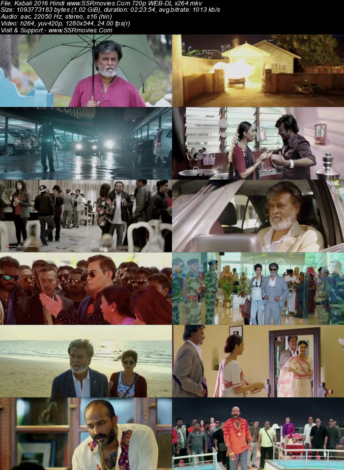 Kabali (2016) Hindi 720p WEB-DL x264 1GB Full Movie Download