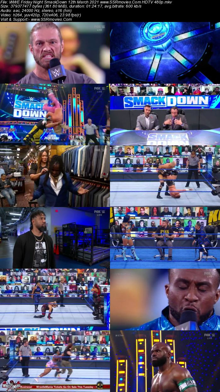 WWE Friday Night SmackDown 12th March 2021 Full Show Download