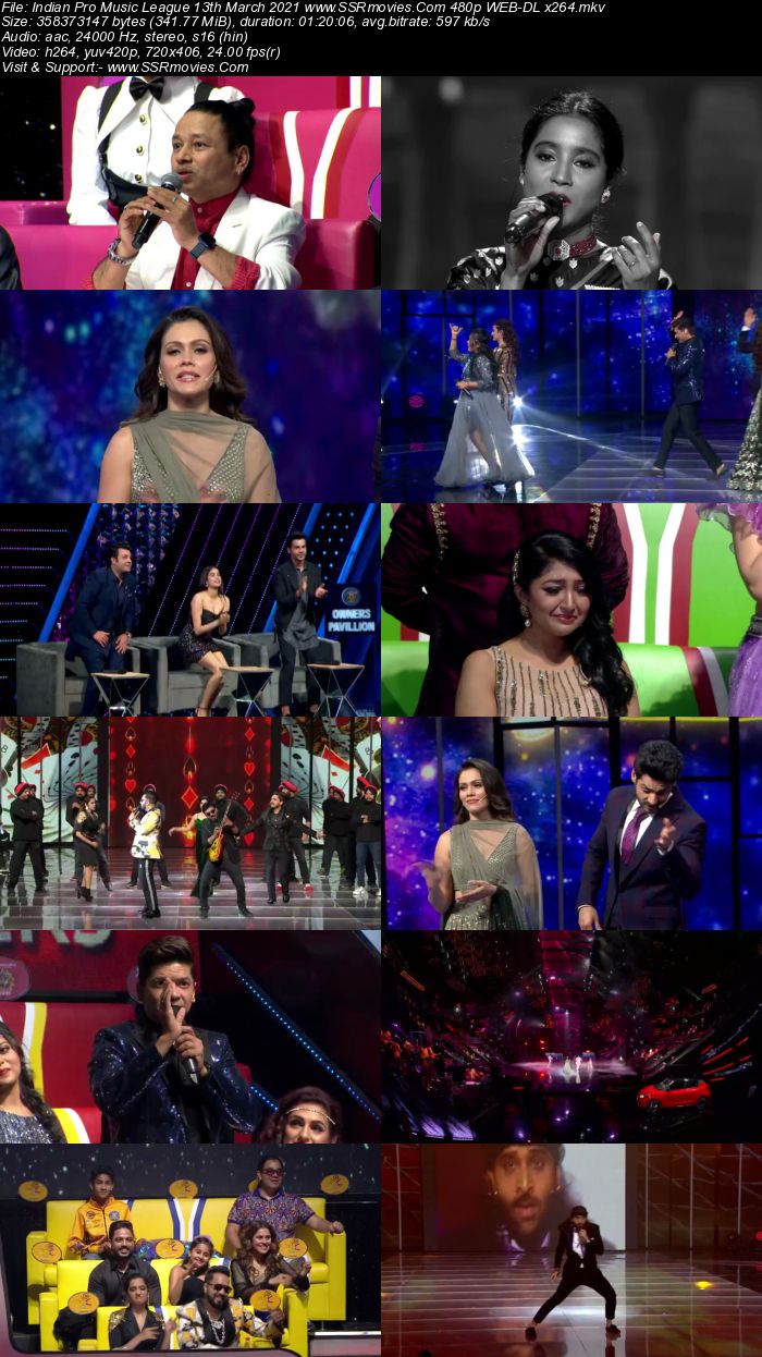 Indian Pro Music League 13th March 2021 480p 720p WEB-DL 300MB Download