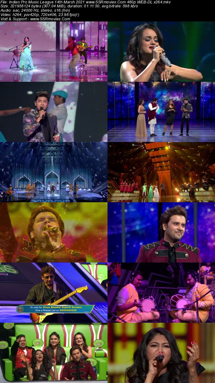 Indian Pro Music League 14th March 2021 480p 720p WEB-DL 300MB Download