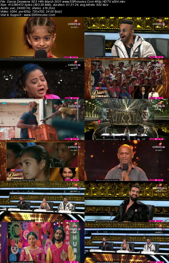 Dance Deewane S03 14th March 2021 480p 720p HDTV x264 450MB Download