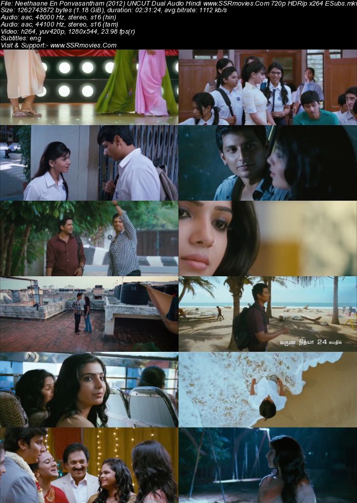 Neethaane En Ponvasantham (2012) Dual Audio Hindi 480p HDRip 500MB Full Movie Download