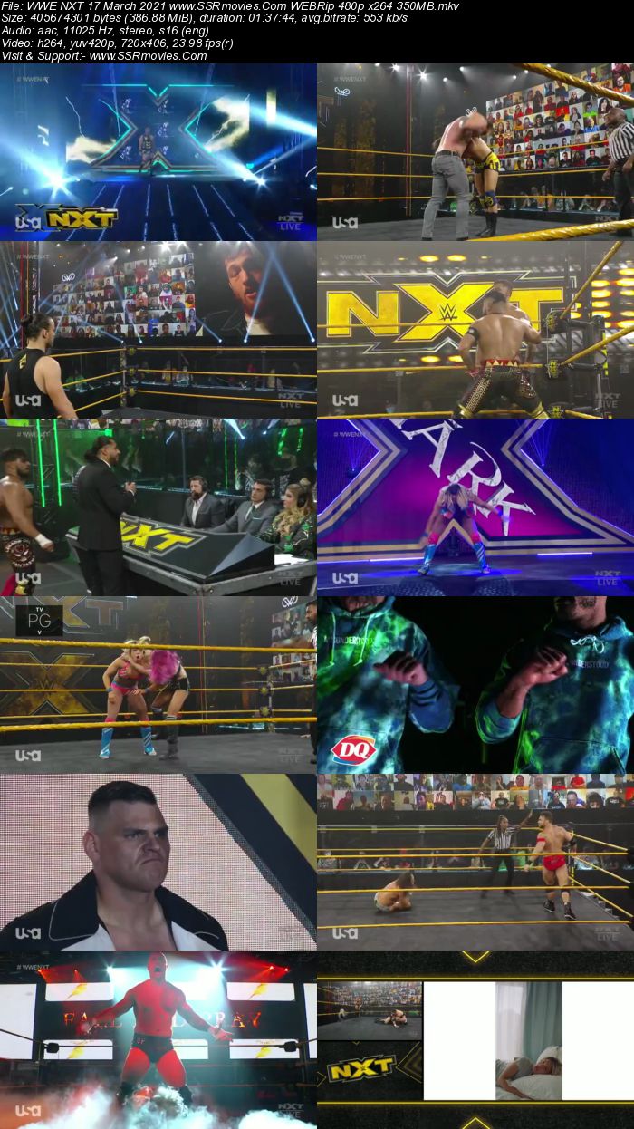 WWE NXT 17th March 2021 HDTV 480p Full Show Download