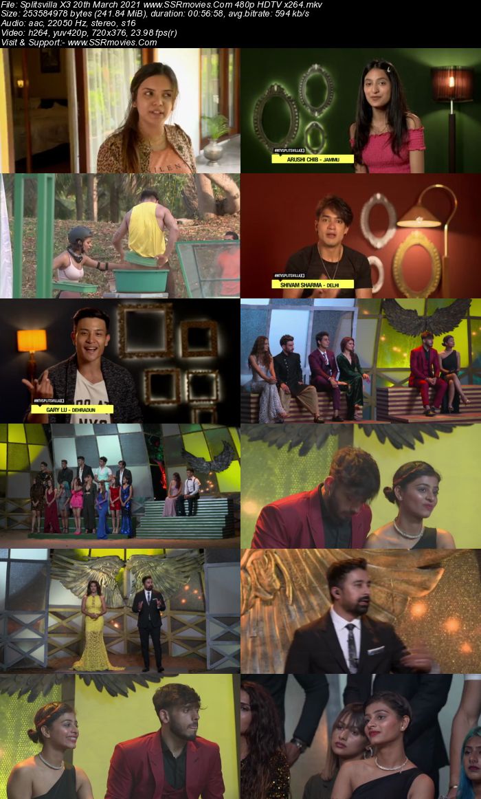 Splitsvilla X3 20th March 2021 480p 720p WEB-DL x264 250MB