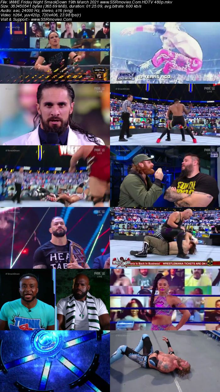 WWE Friday Night SmackDown 19th March 2021 Full Show Download