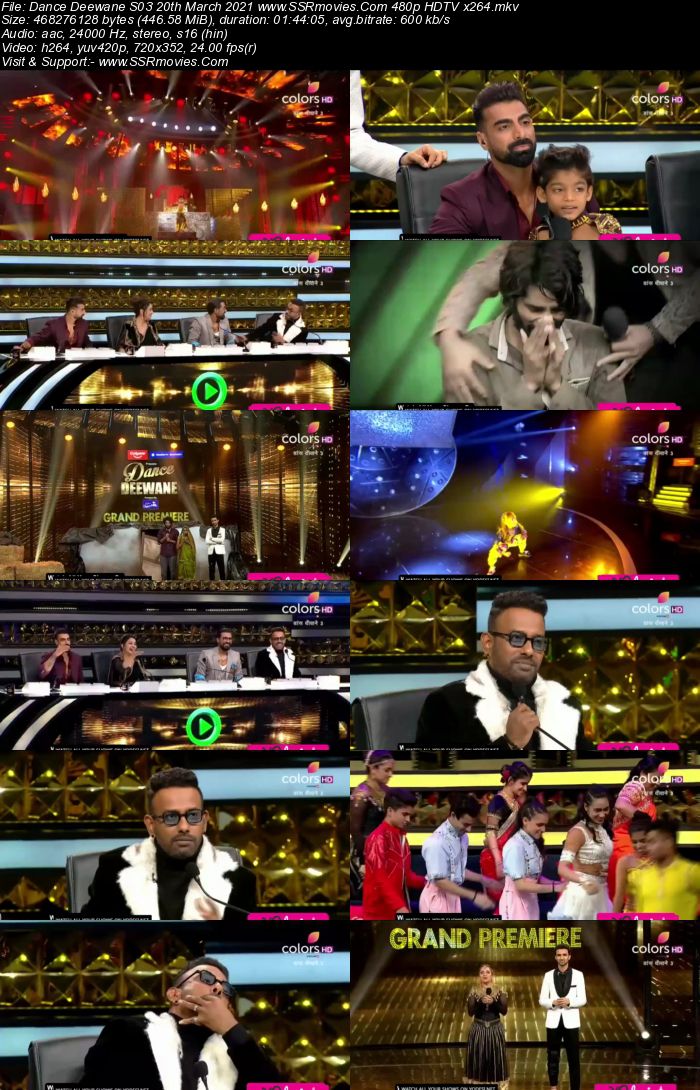 Dance Deewane S03 20th March 2021 480p 720p HDTV x264 450MB Download