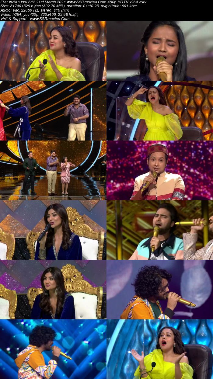 Indian Idol S12 21st March 2021 480p 720p HDTV x264 550MB Download