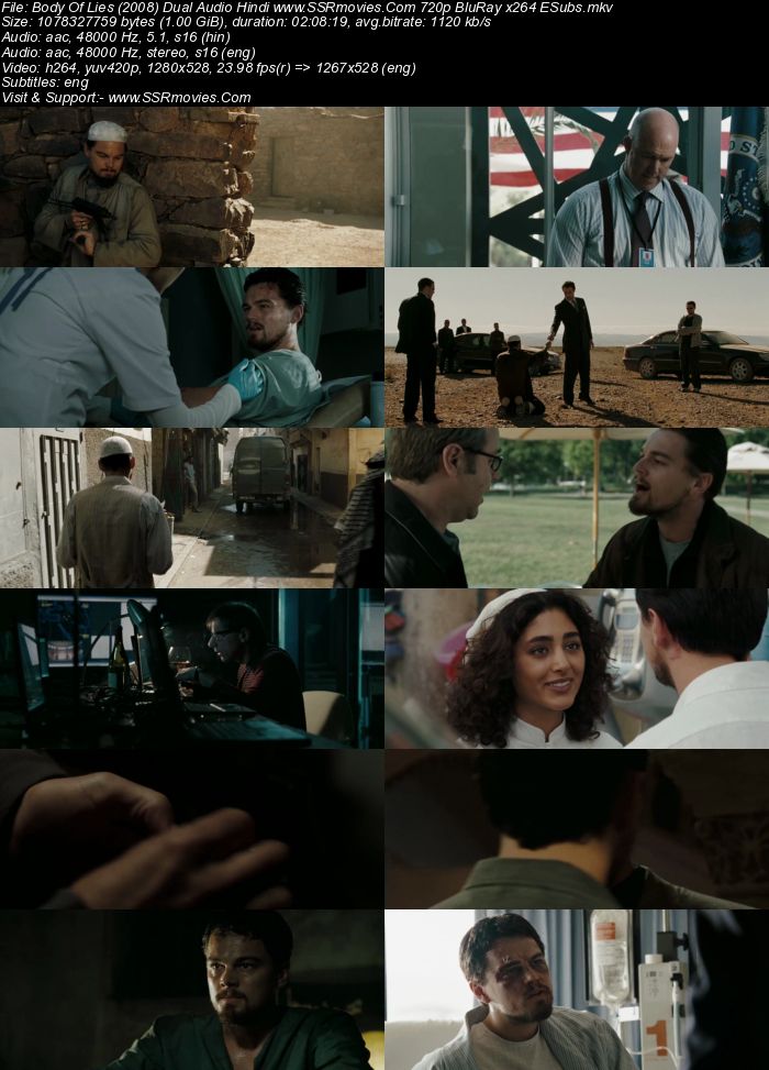 Body of Lies (2008) Dual Audio Hindi 480p BluRay x264 400MB ESubs Full Movie Download