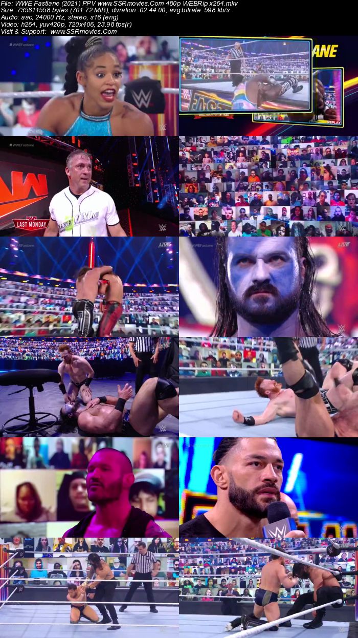 WWE Fastlane (2021) PPV 480p 720p WEBRip x264 700MB Download