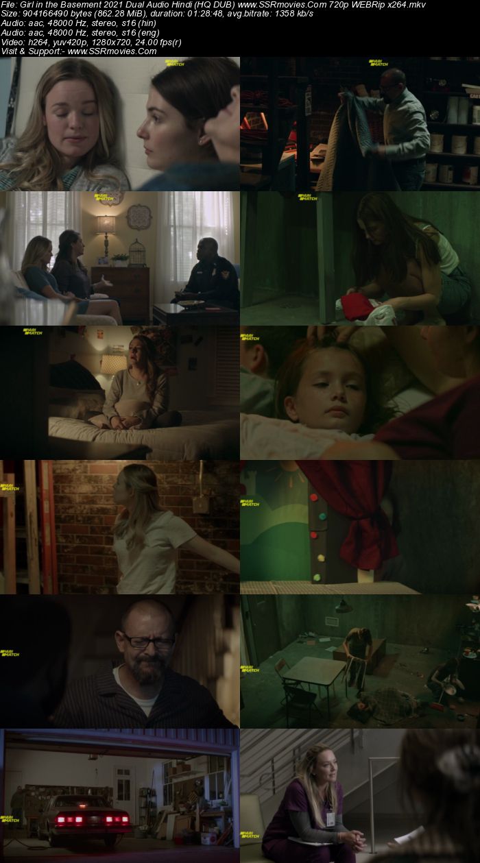 Girl in the Basement (2021) Dual Audio Hindi 720p WEBRip x264 850MB Full Movie Download