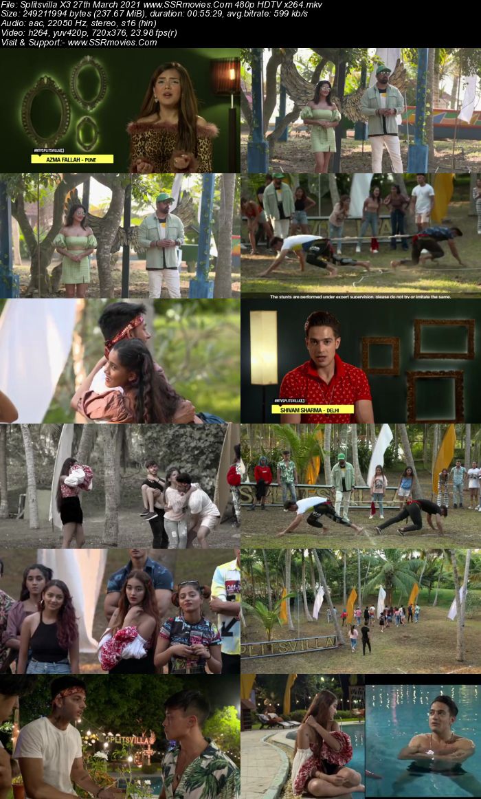 Splitsvilla X3 27th March 2021 480p 720p WEB-DL x264 250MB Download