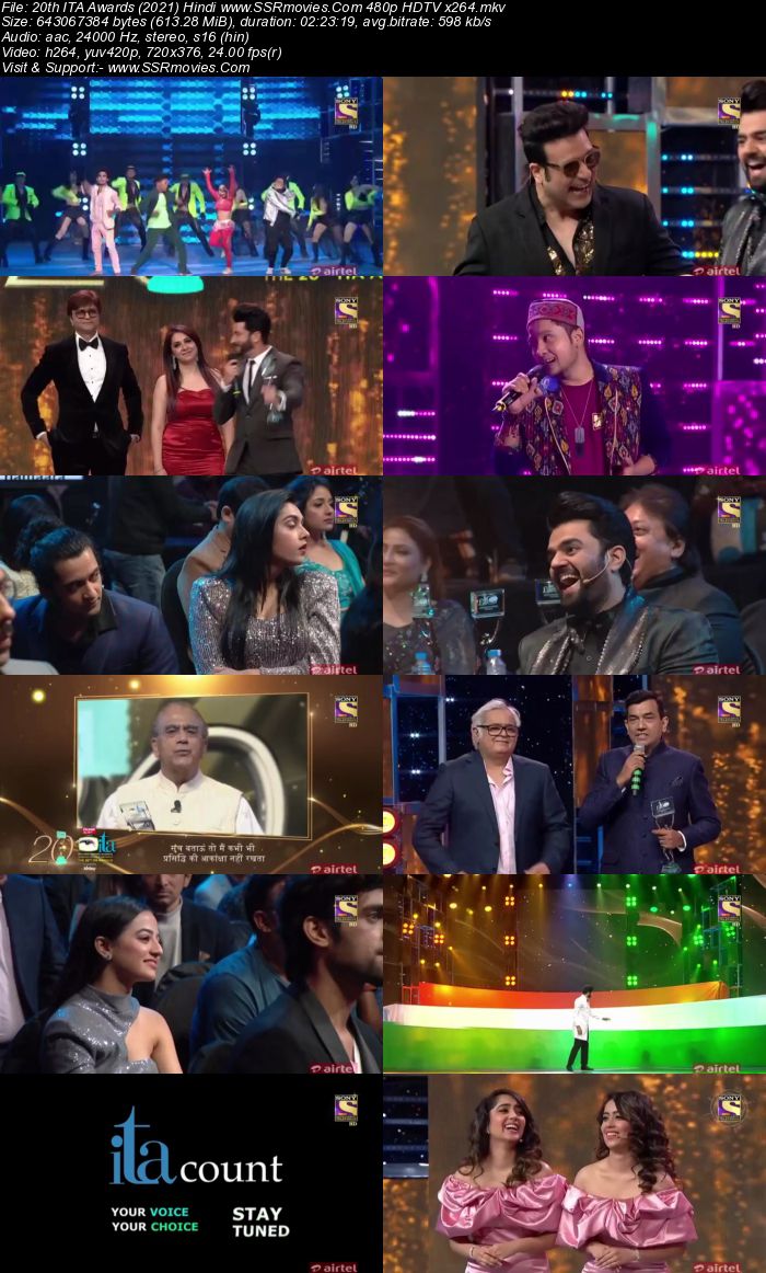 20th ITA Awards (2021) Main Event 480p 720p HDTV x264 600MB Download