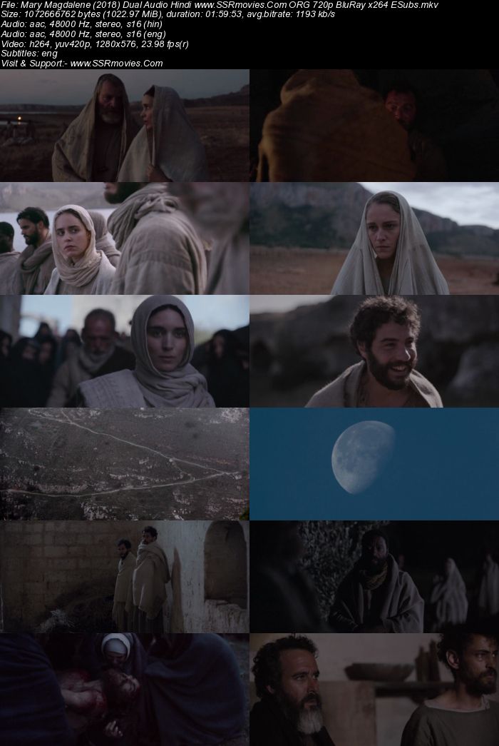 Mary Magdalene (2018) Dual Audio Hindi 480p BluRay 400MB ESubs Full Movie Download