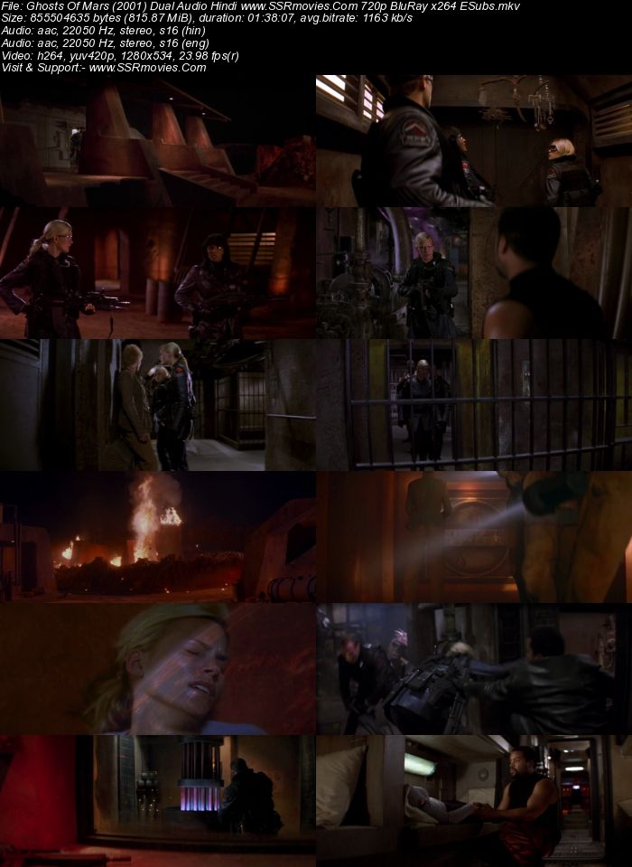 Ghosts of Mars (2001) Dual Audio Hindi 720p BluRay x264 800MB Full Movie Download