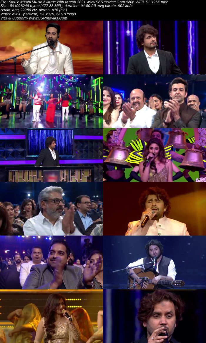 Smule Mirchi Music Awards (2021) Main Event 480p 720p WEB-DL 1GB Download