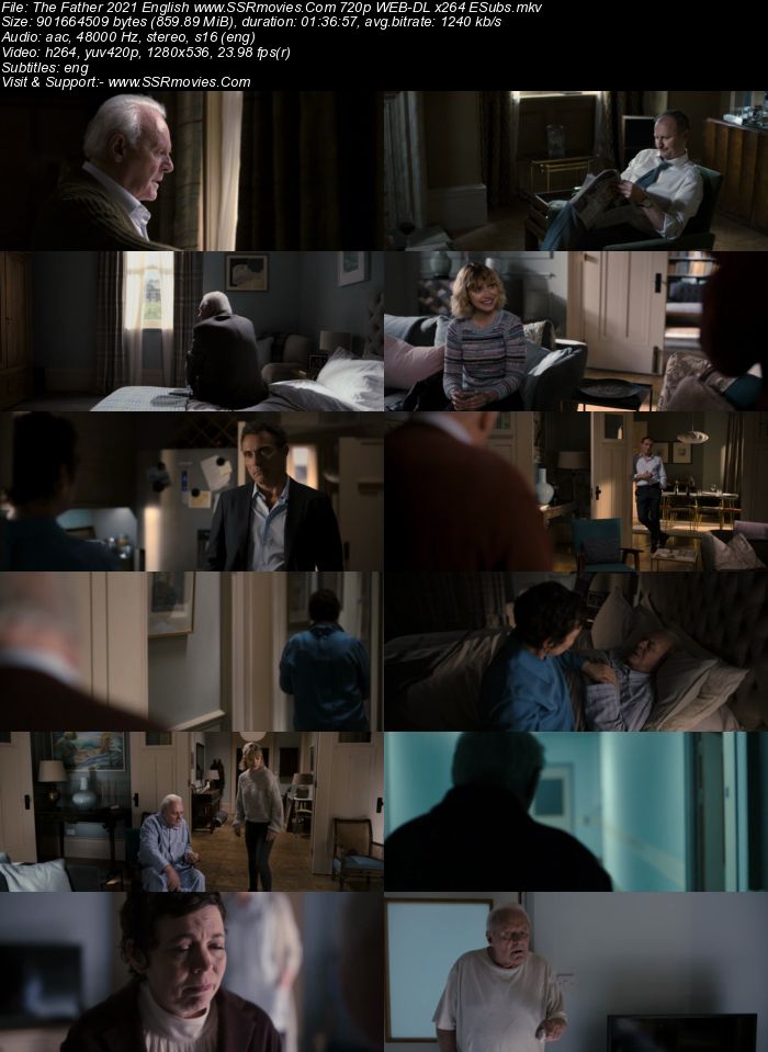 The Father (2020) English 720p WEB-DL x264 850MB Full Movie Download