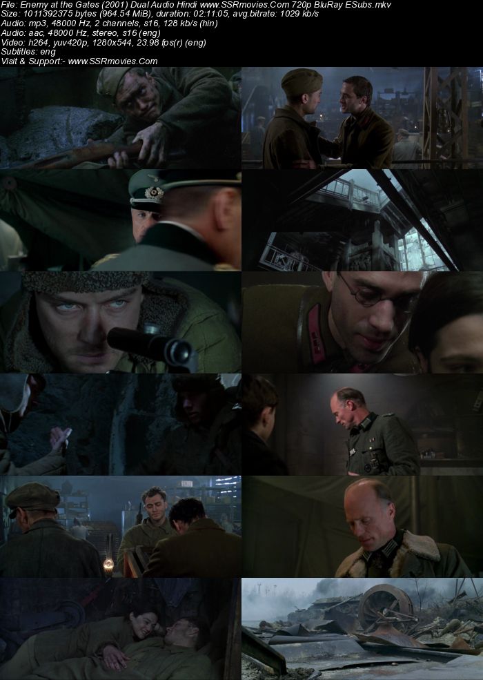 Enemy at the Gates (2001) Dual Audio Hindi 720p BluRay x264 950MB Full Movie Download