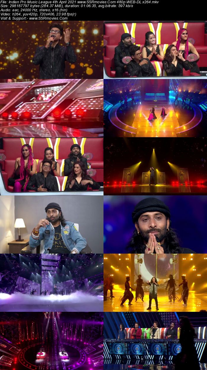 Indian Pro Music League 4th April 2021 480p 720p WEB-DL 300MB Download