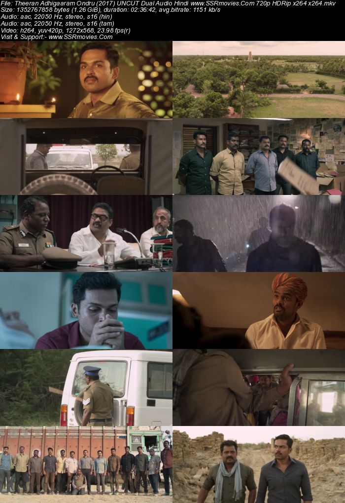 Theeran Adhigaram Ondru (2017) Dual Audio Hindi 720p HDRip x264 1.3GB Full Movie Download