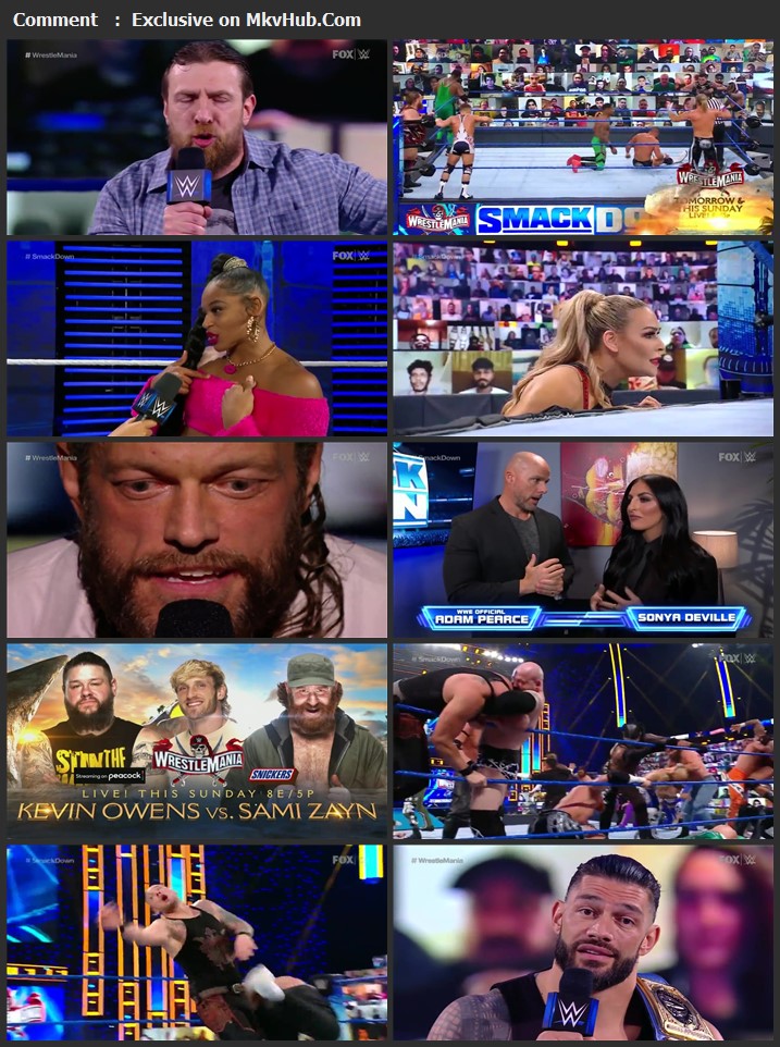 WWE Friday Night SmackDown 9th April 2021 720p HDTV x264 700MB Download