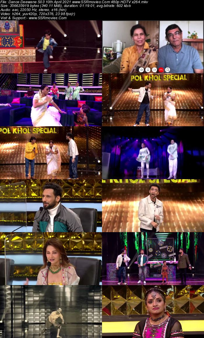 Dance Deewane S03 10th April 2021 480p 720p HDTV x264 450MB Download