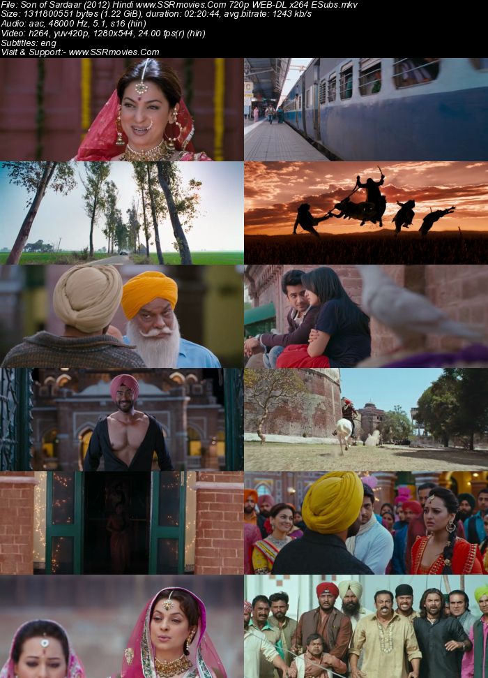 Son of Sardaar (2012) Hindi 720p WEB-DL x264 1.2GB Full Movie Download