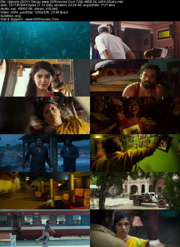 Uppena (2021) Telugu 480p WEB-DL x264 450MB ESubs Full Movie Download