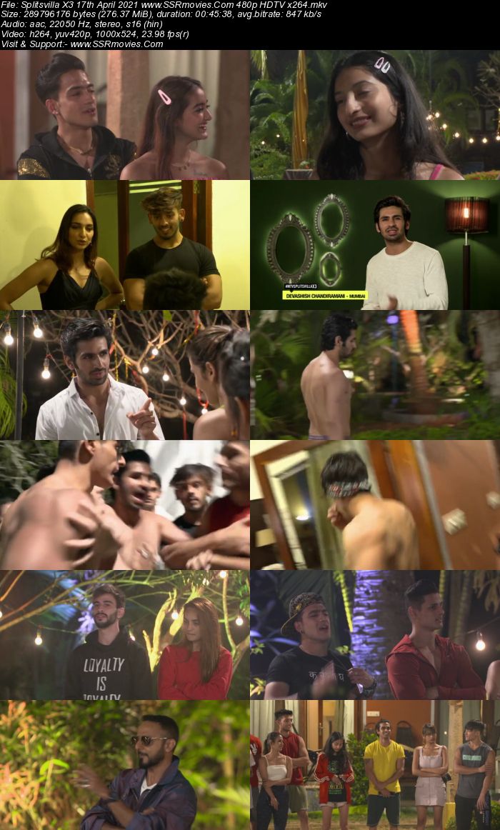 Splitsvilla X3 17th April 2021 480p WEB-DL x264 250MB Download