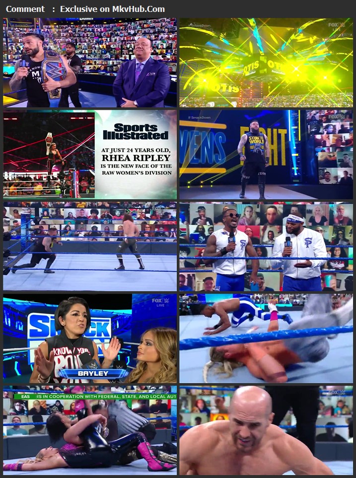 WWE Friday Night SmackDown 16 April 2021 720p HDTV x264 700MB Download