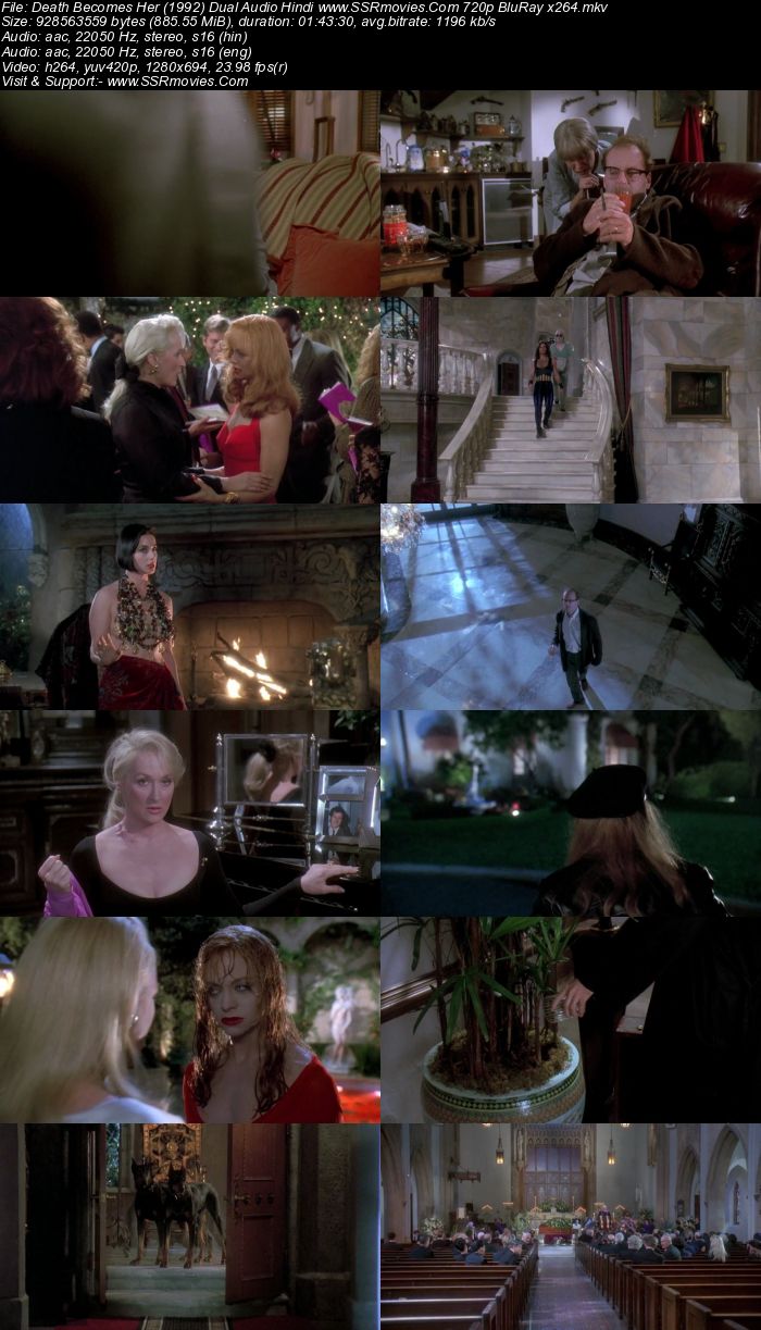 Death Becomes Her (1992) Dual Audio Hindi 720p BluRay x264 850MB Full Movie Download