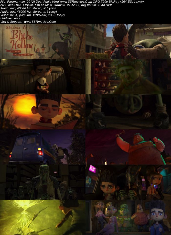 ParaNorman (2012) Dual Audio Hindi 720p BluRay x264 800MB Full Movie Download