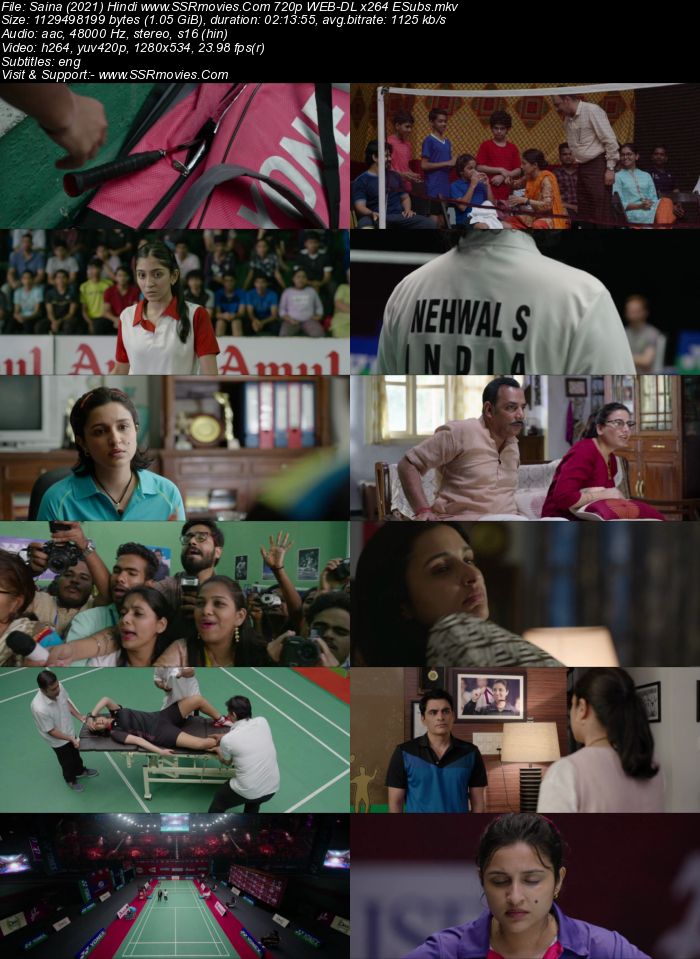 Saina (2021) Hindi 720p WEB-DL x264 1.1GB ESubs Full Movie Download