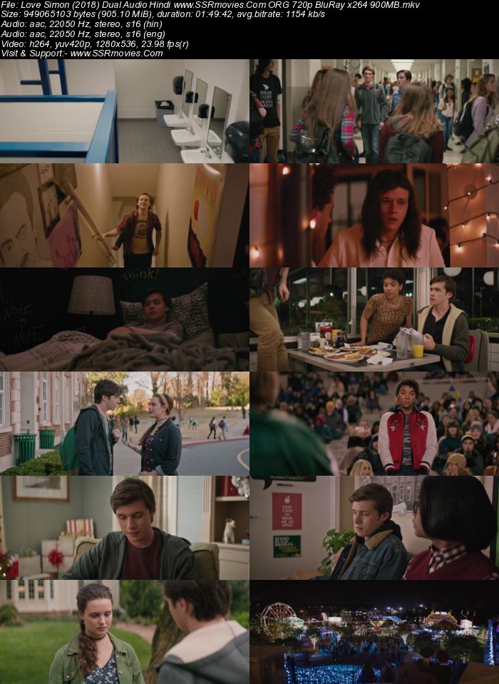 Love, Simon (2018) Dual Audio Hindi ORG 480p BluRay x264 350MB Full Movie Download