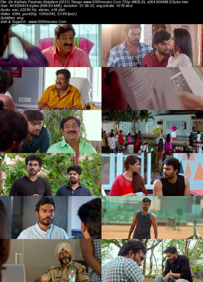 Ee Kathalo Paathralu Kalpitam (2021) Telugu 480p WEB-DL 350MB ESubs Full Movie Download