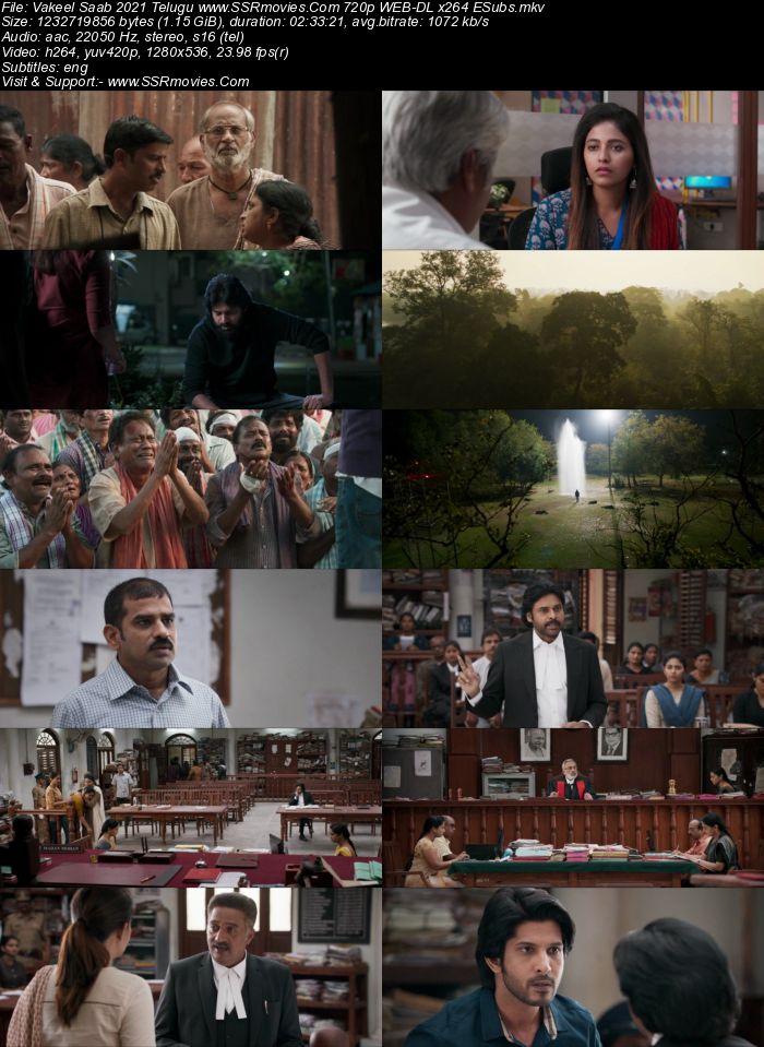 Vakeel Saab (2021) Telugu 480p WEB-DL x264 450MB ESubs Full Movie Download