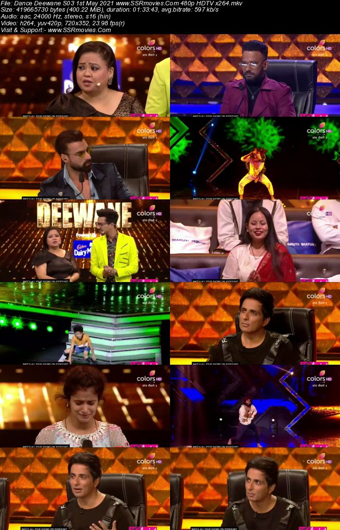 Dance Deewane S03 1st May 2021 480p 720p HDTV x264 400MB Download