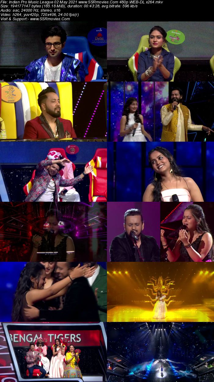 Indian Pro Music League 2nd May 2021 480p 720p WEB-DL 300MB Download