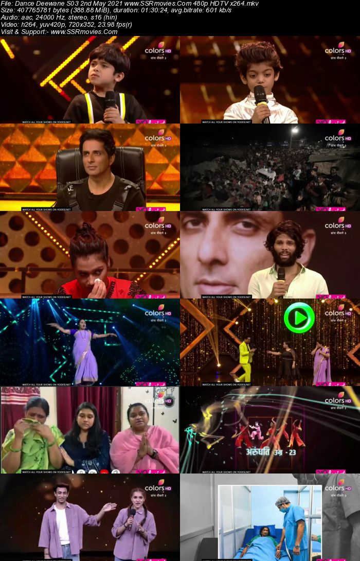 Dance Deewane S03 2nd May 2021 480p 720p HDTV x264 400MB Download