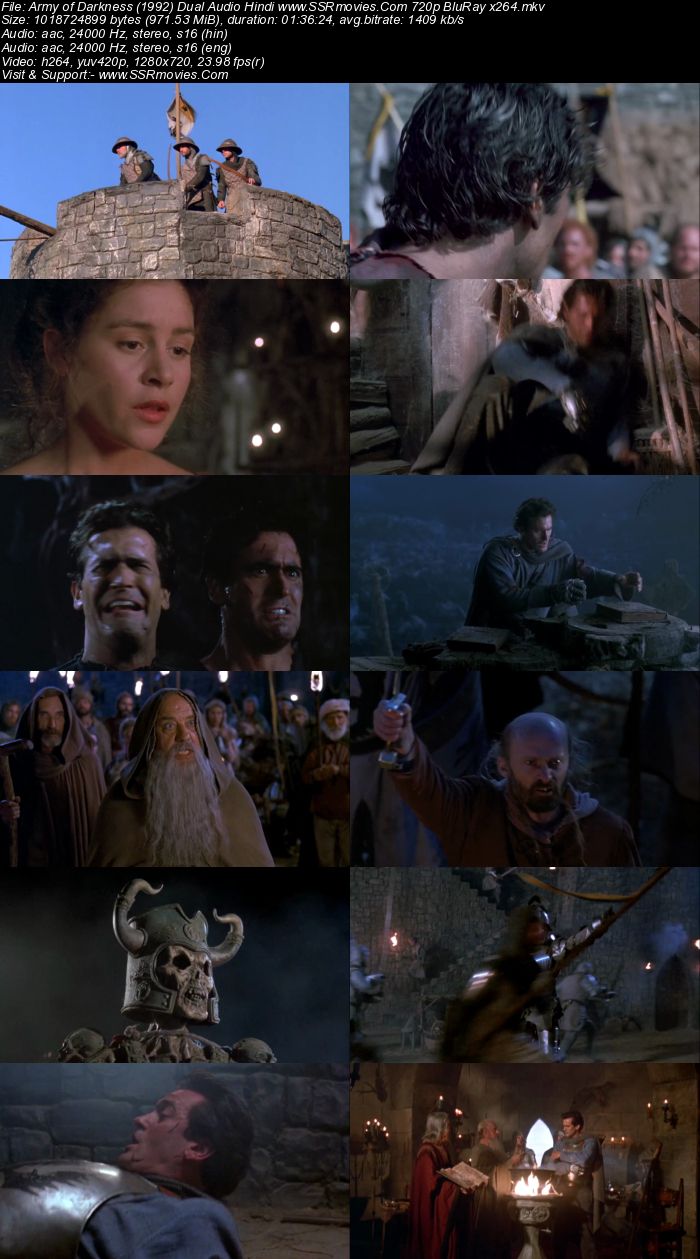 Army of Darkness (1992) Dual Audio Hindi 720p BluRay x264 950MB Full Movie Download