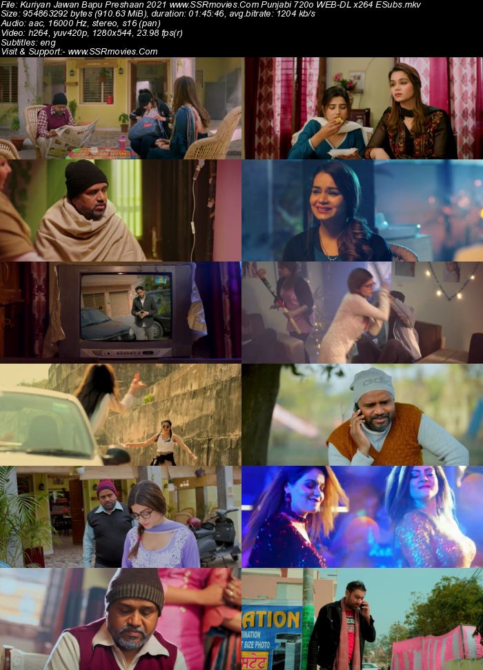 Kuriyan Jawan Bapu Preshaan (2021) Punjabi 720p WEB-DL x264 900MB Full Movie Download