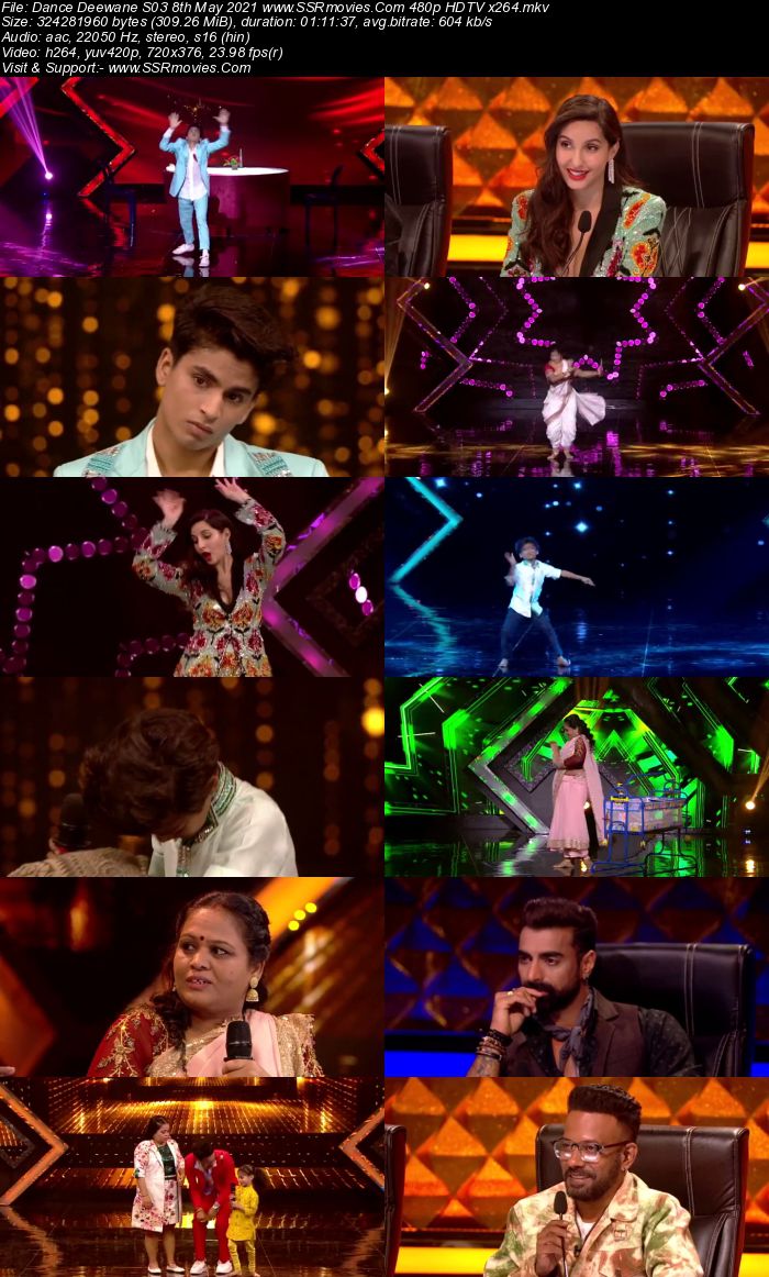 Dance Deewane S03 8th May 2021 480p 720p HDTV x264 350MB Download