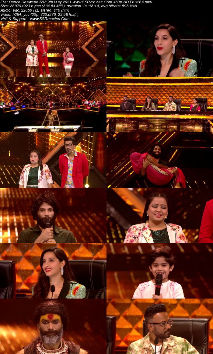 Dance Deewane S03 9th May 2021 480p 720p HDTV x264 350MB Download