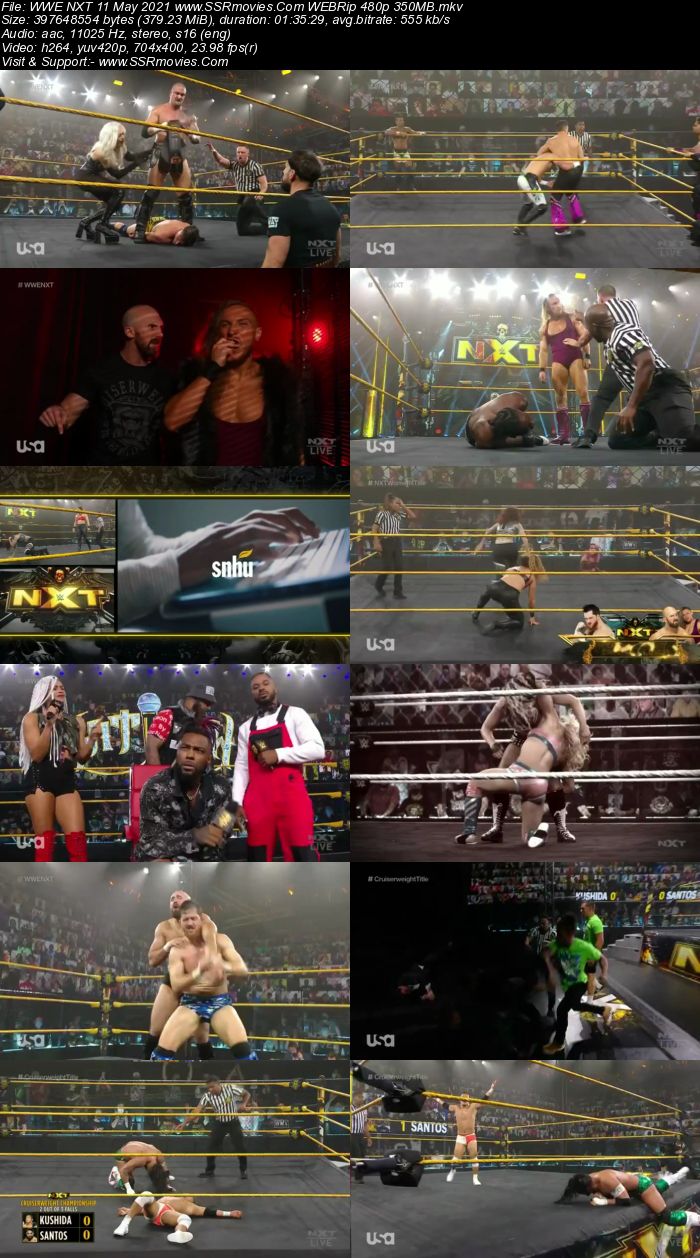 WWE NXT 11th May 2021 HDTV 480p Full Show Download