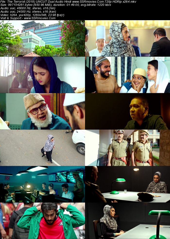 The Terrorist (2018) Dual Audio Hindi 720p HDRip x264 950MB Full Movie Download