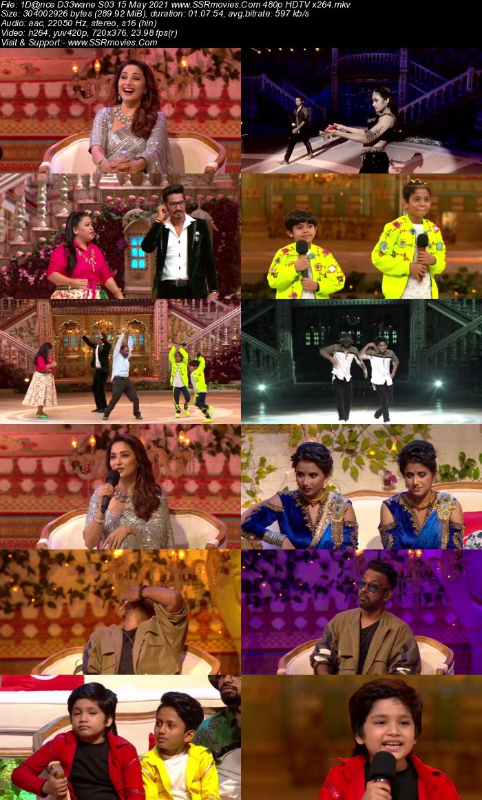 Dance Deewane S03 15th May 2021 480p 720p HDTV x264 350MB Download