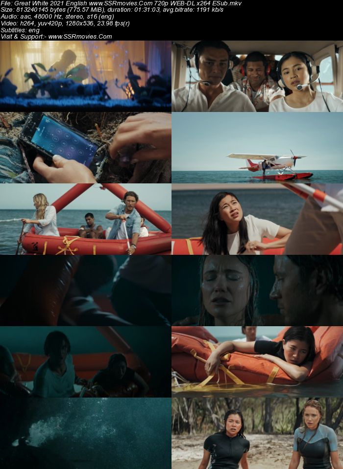 Great White (2021) English 480p WEB-DL x264 250MB ESubs Full Movie Download