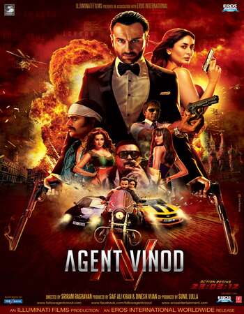 Agent Vinod (2012) Hindi 480p WEB-DL x264 450MB ESubs Full Movie Download